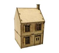 JISADER Modello in Legno 1/72 Modello di Edificio Europeo Giocattolo educativo per l'apprendimento per Diorama