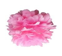 JISADER Paralume per plafoniera con paralume in piuma artificiale, ROSA