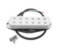 JISADER Pickup a bobina singola Parte per chitarra elettrica Installazione semplice Basso rumore Sostituisce il pickup al manico per spettacoli dal, Bianco