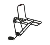 JISADER Portapacchi Anteriore per Bici Portapacchi per carico in Lega di Alluminio, Borsa per Portapacchi per Forcella Anteriore per Bicicletta, Ripiano per, Freno a Disco