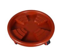 JISADER Portavasi con Ruote Supporto per Piante rotanti Carrello portavasi Sottovaso con Ruote per Cortile, Giardino, Interni ed Esterni, casa, vasi Pesanti, Diametro Esterno 40 cm