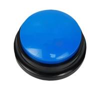 JISADER Pulsante parlante registrabile Pulsante audio 8,8x4,2 cm Giocattolo divertenti Regali Pulsante cane semplice da usare per la comunicazione Noise, blu scuro