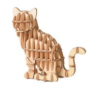 JISADER Puzzle 3D in Legno per Gatti, Giocattolo Puzzle per Animali Domestici, abilità motorie Fini, Giocattolo per l'addestramento, coordinazione