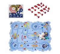 JISADER Puzzle per Pista per Auto Set con Vagoni Ferroviari per L'apprendimento Cognitivo E Lo Sviluppo Nei Bambini Piccoli, Tema dello spazio, Taglia unica