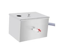 JISADER Separatore di grassi in acciaio inossidabile, filtro separatore per acque reflue sottolavello per fabbrica di caffè, Dimensioni: