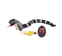JISADER Serpente a sonagli Giocattolo robotico Serpente Giocattolo di Trucco Spaventoso Crawler telecomandati Serpente telecomandato per Compleanno, Regali, Nero