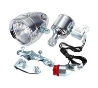 JISADER Set di luci per Bici Dinamo Luci Posteriori con Cablaggio Incluso Parti di Ricambio universali Generatore di attrito Sicuro Accessori per Biciclette, Stile a