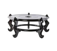 JISADER Staffa per espositore per vasi da Fiori in Legno, scaffale per Bonsai, Sgabello Rotondo per Piante Decorative, per Famiglie, aziende o musei, Robusto, Diametro 28 cm