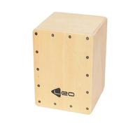 JISADER Strumento a percussione portatile compatto in legno con scatola per percussioni da viaggio, LEGNA