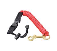 JISADER Tether Leash Guinzaglio per canne da Pesca Arrotolato Cordino per canne da Pesca Kayak Remi, Rosso