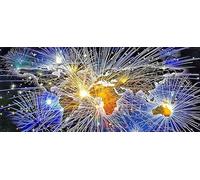 JISHSHAY Diamond Painting Grande Formato 110 × 50 cm Planisphere Pittura Diamante Pittura Arte Del Fuoco D'Artificio Del Ricamo Diamante Puzzle Punto Croce Fai da te Kit Mosaico Adulto Perla Rotonda