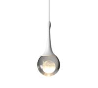 JISHUBO Apparecchi di illuminazione a soffitto a LED per montaggio a filo, personalità creativa paralume lampada a sospensione in vetro trasparente, lampada a sospensione in stile minimalista nordico,