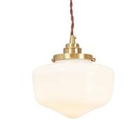 JISHUBO Apparecchi di illuminazione a soffitto con montaggio a incasso, lampadario in stile retrò francese, paralume in vetro creativo ad alta trasmissione della luce, lampada a sospensione per sala s