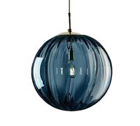 JISHUBO Lampada a sospensione con sorgente luminosa E14, paralume per lampada a sospensione in vetro colorato sferico creativo, lampadario in stile nordico moderno, apparecchi di illuminazione decorat