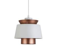 JISHUBO Lampada a sospensione in stile industriale retrò, lampadario a testa singola con sorgente luminosa E27, lampada a sospensione a testa singola in metallo con personalità creativa, apparecchi di