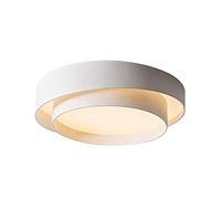JISHUBO Lampada da soffitto dimmerabile 3000k / 4500k / 6000k, lampada da soffitto rotonda in ferro battuto, plafoniera da incasso a LED, lampada piatta con paralume in acrilico trasparente, sala da p