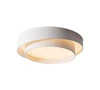 JISHUBO Lampada da soffitto dimmerabile 3000K-6000K, doppia plafoniera rotonda in ferro battuto, lampada da soffitto incorporata, lampada piatta con paralume in acrilico e Hungry Oh è la decorazione d