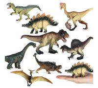 Jisrcha 8 Pezzi di Figure di Dinosauri per Bambini, Velociraptor Giocattolo per Bambini, Dettagliati Dinosauri Giocattolo Preistorico, Figure di Dinosauro dai 3 Anni in Su per Giocare E Imparare (B)