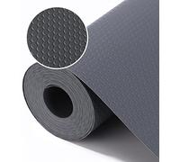 Jissta 44*600cmTappetino per Cassetti Antiscivolo,per Cassetti Non-adesivo EVA Trasparente Impermeabile Shearable Tappetini per Frigorifero Tavolo Mobile Cucina Lavello Ripiani(Grigio Scuro)
