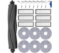 Jissta Kit Accessori per Xiaomi X20+/Dreame L10s Ultra/L10 Ultra Aspirapolvere, Ricambi per Dreame, 1 Spazzole Principali, 6 Panni mop, 6 Filtri HEPA, 7 Spazzole Laterali