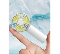 JISULIFE Mini Ventilatore Portatile, Batteria da 2000 mAh, Piccolo Ventilatore Portatile Alimentato da USB, 3 Velocità, Flusso d'aria Migliorato, Mini Ventilatore Ricaricabile Silenzioso - Bianco