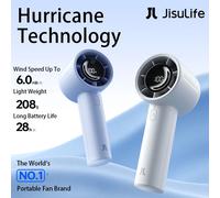 JISULIFE Nuovo Arrivo Ventilatore Portatile Mini Life10s, Batteria da 5000mAh Lunga Durata, 5 Velocità del Vento, Essenziale per l'Estate