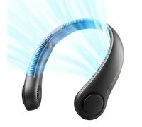 JISULIFE Ventilatore da Collo Portatile, 5 Velocità, 4000 mAh