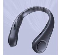 JISULIFE Ventilatore da Collo Portatile, 5 Velocità, 4000 mAh