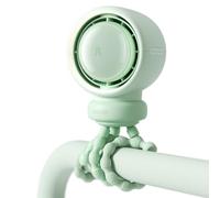 JISULIFE Ventilatore per passeggino portatile, piccolo funzionamento a batteria, ventilatore per seggiolino auto con 5 velocità, purificare l'aria e migliorare la tecnologia, senza lame, regali di