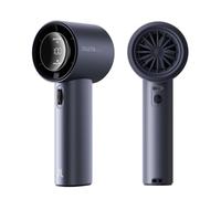 JISULIFE Ventilatore Portatile a Mano, Mini Turbo Ventilatore Regolabile in Velocità (1-100), Batteria Ricaricabile da 3600mAh Con Display Digitale,Viaggi/Campeggio/All'aperto-Blu