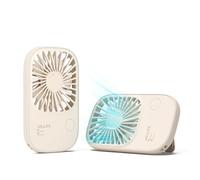 JISULIFE Ventilatore Portatile, Mini Ventilatore, Ventilatore USB Ricaricabile con 3 Velocità, Ventilatore per Ciglia a Batteria per Ragazze Bambini Donne Uomini Viaggi Marrone