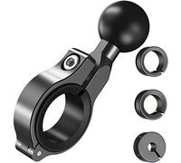 Jitehsha Adattatore per Base a Sfera da 2,5 cm, in Alluminio Massiccio, Adatto a Manubri di Diametro 2,2 cm/2,5 cm/3,2 cm o pali Dello Specchietto Retrovisore, Compatibile con Supporti RAM/iMESTOU