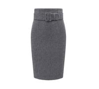 JITEM Gonna a Tubino al Ginocchio da Donna Autunno Inverno Gonna Longuette Aderente in Lana da Ufficio con Linea sotto Il Ginocchio