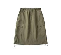 JITEM Gonna Cargo da Donna con Coulisse in Vita al Ginocchio, Gonna Estiva retrò a Linea A con Tasche, Streetwear