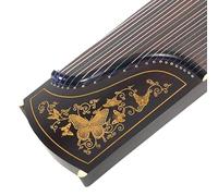 JITEM Guzheng professionale, strumento tradizionale cinese a 21 corde, processo di intaglio del legno massiccio fatto a mano, strumento etnico cetra da 163 cm(Color:A)