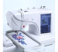 JITEM Macchina da Cucire e ricamare Completamente Automatica con Touch Screen LCD, importazione da unità Flash USB, 132 Punti incorporati, 158 Modelli incorporati, 210 Caratteri incorporati