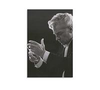 JITENG Herbert Von Karajan - Poster da parete con stampa su tela, decorazione per soggiorno, casa, 50 x 75 cm