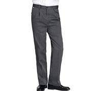 Jitong Pantalone da Cucina Uomo Comodi Pantaloni da Chef con Elastico in Vita Pantaloni Lavoro Uniforme Cuoco - Strisce Zebra | Semi Elastico, M