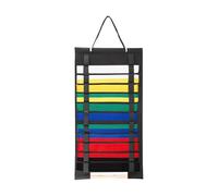 Jiu Jitsu Belt Holder, Jujutsu Belt Felt Organizer, Wall-Mounted Martial Arts Accessory, Multi-Tier Rank Display Rack Storage for Home, Cabinet, Room, Wall Decor, 13.78x25.98 Inches