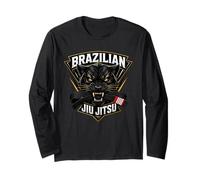 Jiu-Jitsu Brasiliano - BJJ Aggressivo, Grappling E MMA Maglia a Manica