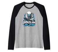 Jiu-Jitsu Brasiliano - Grappling Aggressivo nel BJJ Eagle Maglia con Maniche Raglan