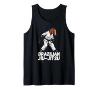 Jiu-Jitsu Cavallo Brasiliano Gi Cintura Nera Artista di Arti Marziali Canotta