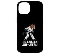 Jiu-Jitsu Cavallo Brasiliano Gi Cintura Nera Artista di Arti Marziali Custodia per iPhone 14
