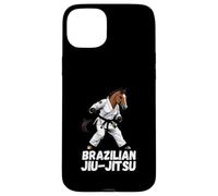 Jiu-Jitsu Cavallo Brasiliano Gi Cintura Nera Artista di Arti Marziali Custodia per iPhone 15 Plus