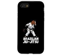 Jiu-Jitsu Cavallo Brasiliano Gi Cintura Nera Artista di Arti Marziali Custodia per iPhone SE (2020) / 7 / 8