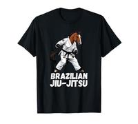 Jiu-Jitsu Cavallo Brasiliano Gi Cintura Nera Artista di Arti Marziali Maglietta