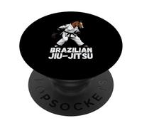 Jiu-Jitsu Cavallo Brasiliano Gi Cintura Nera Artista di Arti Marziali PopSockets PopGrip Adesivo