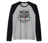 Jiu Jitsu Chess - BJJ: Arti Marziali di Lotta Maglia con Maniche Raglan