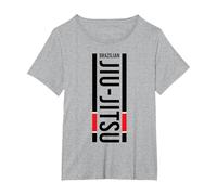 Jiu Jitsu Cintura Nera BJJ Regali MMA Cage Fighter Uomini Donne Maglietta, Donna Plus-Size, Grigio Melange, 2X