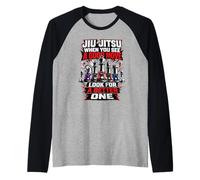 Jiu Jitsu E Scacchi - Grappling, BJJ, MMA Maglia con Maniche Raglan